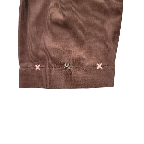 Melrose Studio Western-Style Corduroy Button-Up Brown Medium Shirt Long Sleeve - Picture 8 of 11